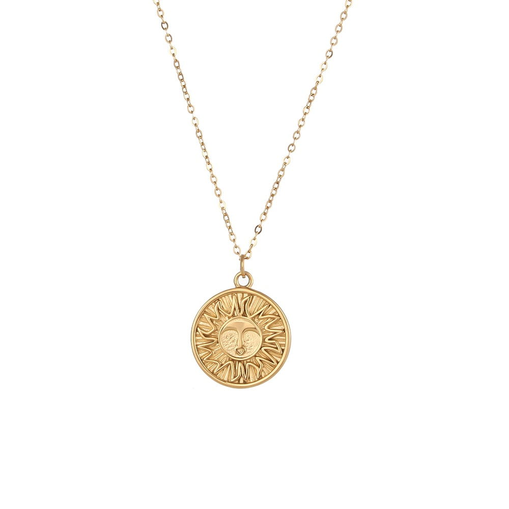 Sun Coin Necklace