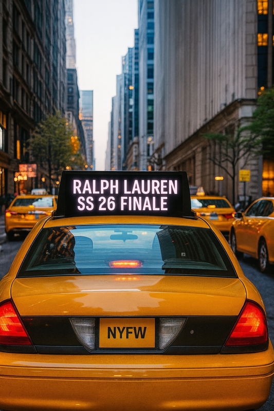 Tonight in NYC Ralph Lauren debuted his Spring 2026 women’s collection with an intimate runway show - September 10 at 5:30 PM