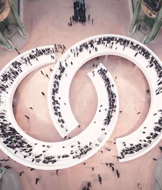 Chanel creates interlocking 'C' Runway - Showing the brand is infinite with timeless pieces