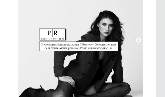 From Sponsored Member to Runway Model: One Week, Three Opportunities to walk on the Runway!