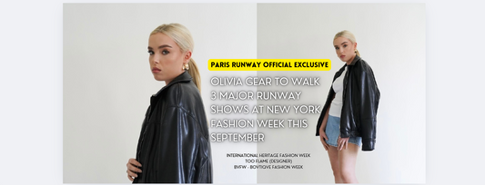 Olivia Gear to Walk 3 Major Runway Shows at New York Fashion Week This September