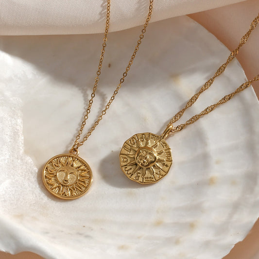 Sun Coin Necklace