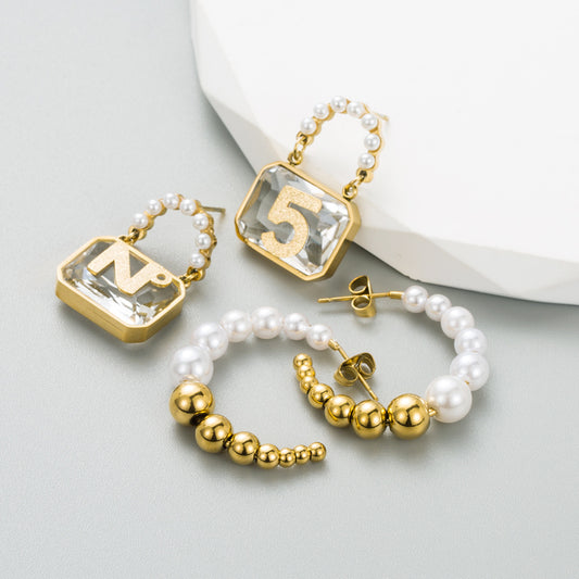 Blogger Favorite - Number 5 Earrings