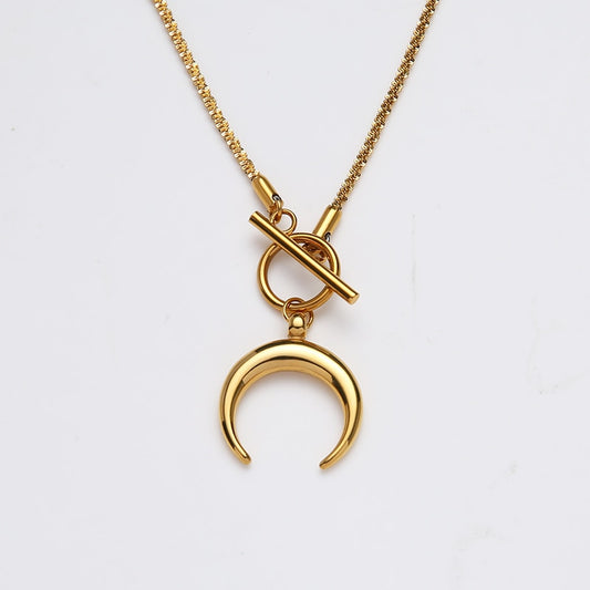 Crescent Half Moon Necklace
